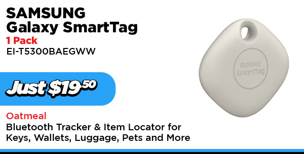 Samsung Galaxy SmartTag Bluetooth (UPC: 8806092080232) 1 Pack - Oatmeal $19.50