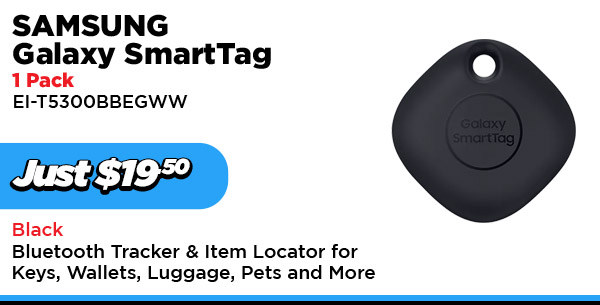 Samsung Galaxy SmartTag Bluetooth (UPC: 8806090840067) 1 Pack - Black $19.50