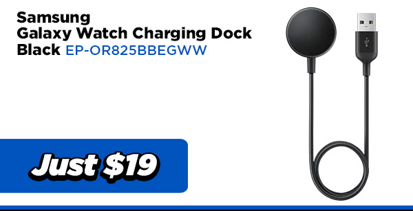 Samsung POWER EP-OR825BBEGWW Galaxy Watch Charging Dock - Black $19.00